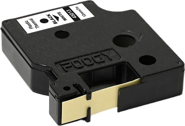 Foogy Dymo D1 Etiket Plastik Thermal Beyaz-Siyah - 4