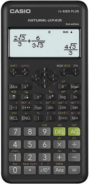 Casio FX-82ES Plus 2. Versiyon Bilimsel Fonksiyonlu Hesap Makinesi