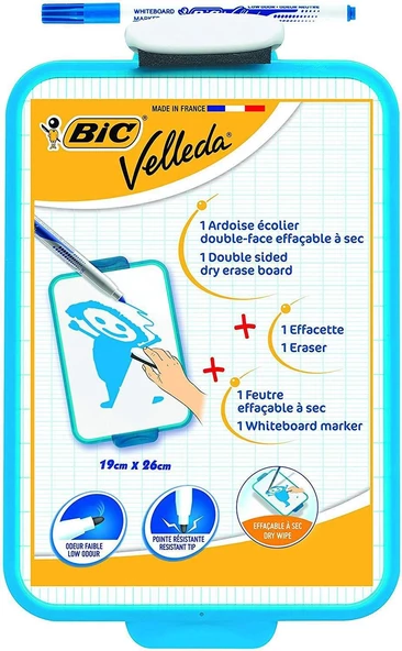 BİC MİNİ BEYAZ YAZI TAHTASI 1218  KALEM 1721  SİLGİ