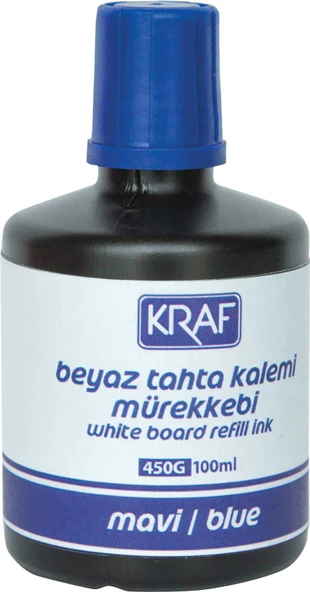 BEYAZ TAHTA KALEMİ MÜREKKEBİ MAVİ 100 ML 450G