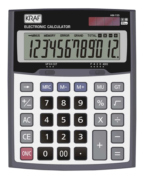 Kraf Hm-155 Hesap Makinesi Masaüstü 12 Hane