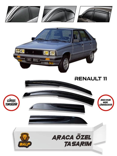 Renault 11 Cam Rüzgarlığı Mügen Tip 4lü ürün görseli