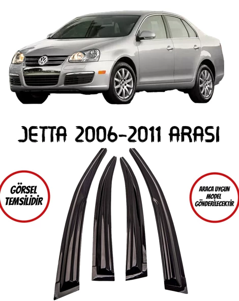 Volkswagen Jetta Cam Rüzgarlığı 4lü 2006-2010 Arası