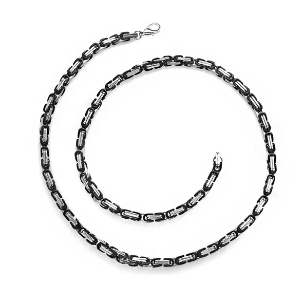 Pigado 317L Çelik Silver Renk 5 mm 60 cm Kral Zinciri Kolye - 2