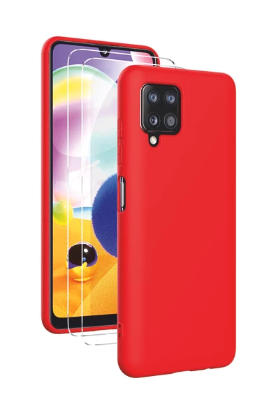 Samsung Galaxy M22 Kılıf Kamera Korumalı Silikon Rubber Arka Kapak ürün görseli 1