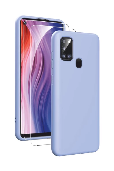 Samsung Galaxy A21s Kılıf Kamera Korumalı Silikon Rubber Arka Kapak ürün görseli 1