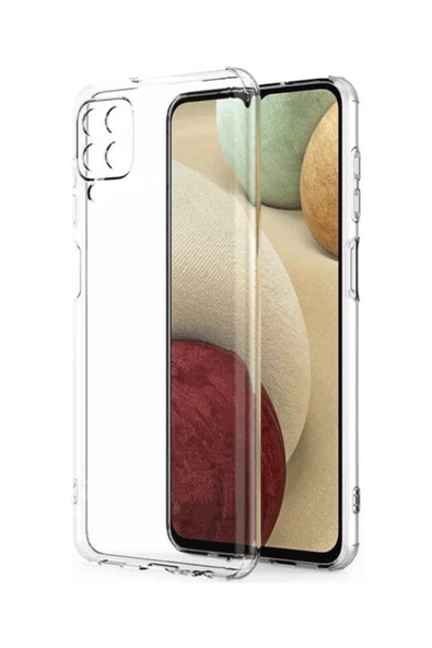 Samsung Galaxy A12 Kılıf Kamera Korumalı Silikon Rubber Arka Kapak - Resim 2
