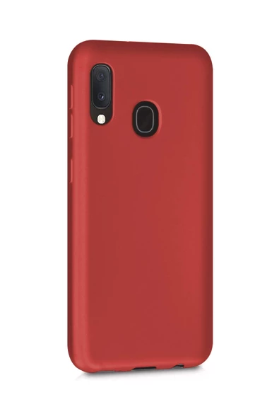 Samsung Galaxy A20 Kılıf Kamera Korumalı Silikon Rubber Arka Kapak