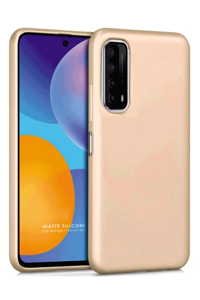 Huawei P Smart 2021 Kılıf Kamera Korumalı Silikon Rubber Arka Kapak - Resim 2