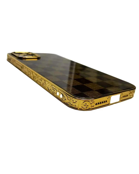 İphone 12 Pro Max Marble Parlak Mermer Desenli Cam Telefon Kılıfı - Resim 7