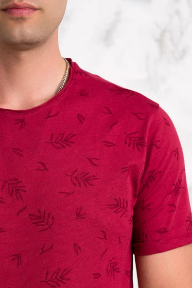 SLİMFİT BASKILI PAMUKLU ERKEK PENYE T-SHİRT - Resim 9