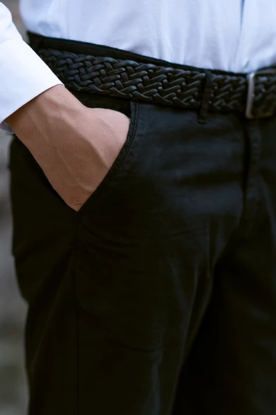 GABARDİN KUMAŞ PAMUKLU REGULAR FİT CHİNO YAN CEP ERKEK ŞORT - 4