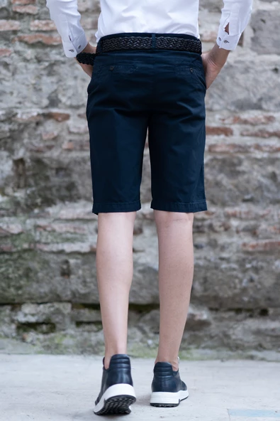 GABARDİN KUMAŞ PAMUKLU REGULAR FİT CHİNO YAN CEP ERKEK ŞORT - 7