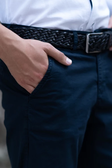 GABARDİN KUMAŞ PAMUKLU REGULAR FİT CHİNO YAN CEP ERKEK ŞORT - 8