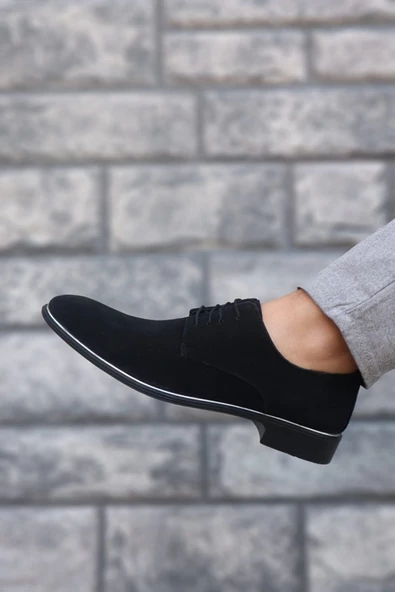 Tomms Erkek Siyah Süet Damatlık Klasik Ayakkabı 570-SSÜET - 2