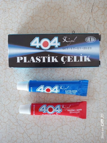 PLASTİK ÇELİK 404 YAPIŞTIRICI İKİZ TÜP - 2 PKT