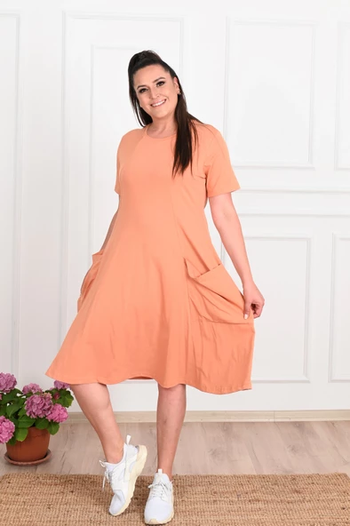 Kadın Büyük Beden Elbise 5098-23 - 5