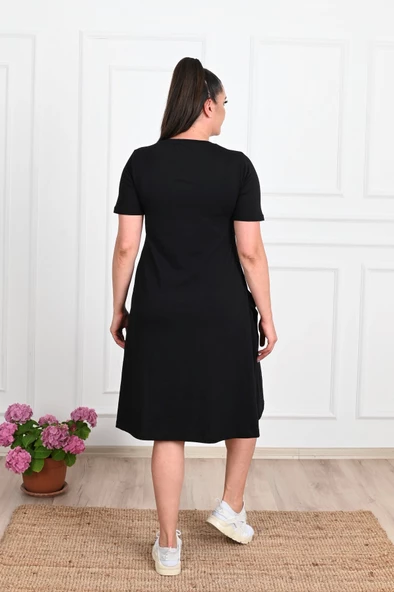 Kadın Büyük Beden Elbise 5098-23 - 3