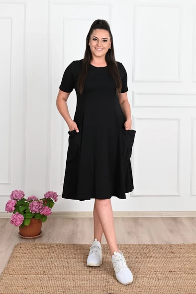 Kadın Büyük Beden Elbise 5098-23 - 2