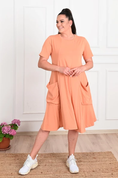 Kadın Büyük Beden Elbise 5098-23 - 6