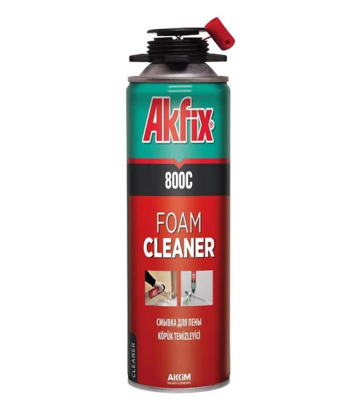 Akfix 800c Poliüretan Köpük Temizleyici Sprey 500 ml