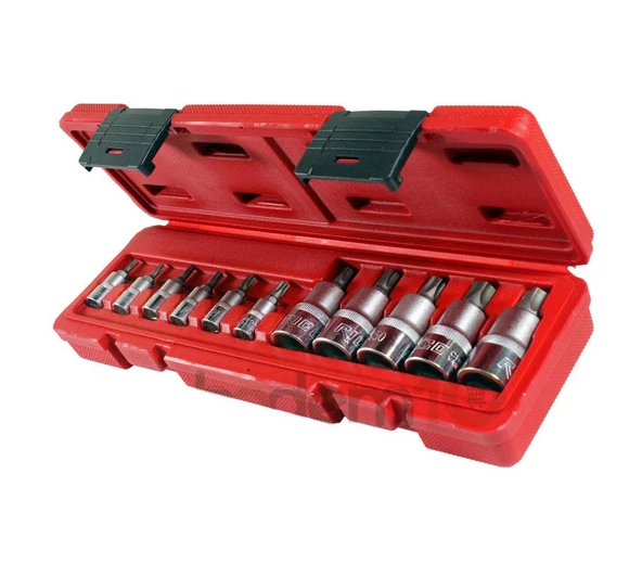 Rico RC9801 11 Parça Delikli 1/4-1/2 5 Köşe TS Torx Lokma Seti - 3