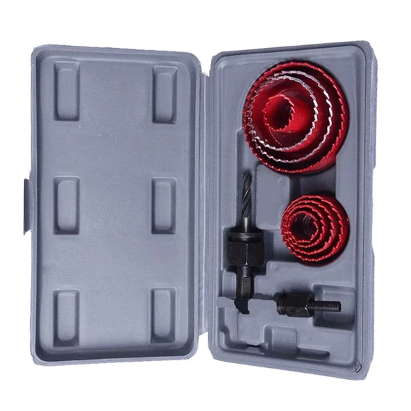 Master Panç Seti Ahşap Buat Alçıpan Kartonpiyer Delme Takımı (11 PARÇA) - Resim 2