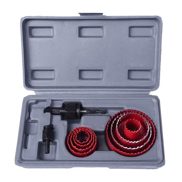 Master Panç Seti Ahşap Buat Alçıpan Kartonpiyer Delme Takımı (11 PARÇA) - Resim 3