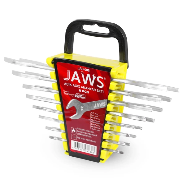 Jaws JAS008 Açık Ağız Anahtar Takımı 8 Parça