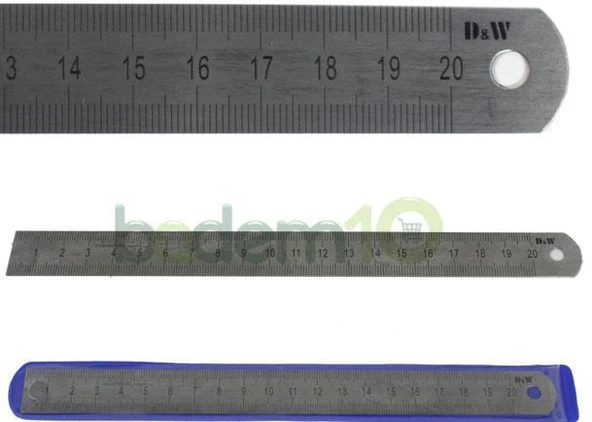 Dw Uzun Ömürlü Paslanmaz Çelik Cetvel 150 MM