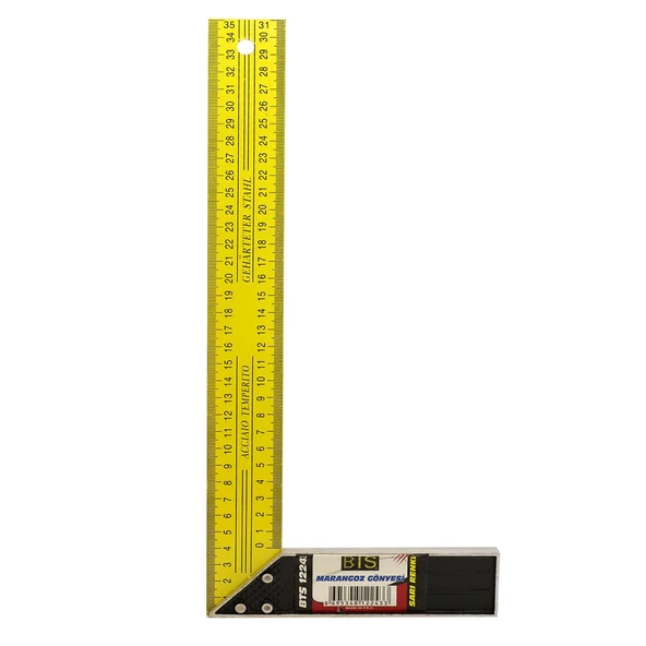 BTS Marangoz Gönye 45 cm Alüminyum Açı Ölçer Cetvel (12247) - 10