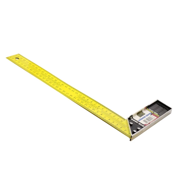 BTS Marangoz Gönye 45 cm Alüminyum Açı Ölçer Cetvel (12247) - 8