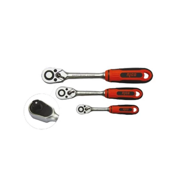 Rico 007-RC3316 Vidalı Tip Cırcır Kolu 48 Diş 3/8 - 2
