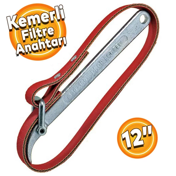 Rico 013-KK1118 Kayışlı Kemerli Filtre Anahtarı 12" Araba Mazot Yağ Filtre Sökme Sıkma - 4