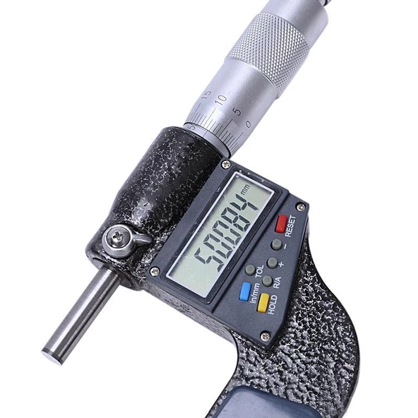 Dw Elektronik Dijital Dış Çap Mikrometresi 50-75 mm 0.001 mm Profesyonel Çelik Mikrometre - 2
