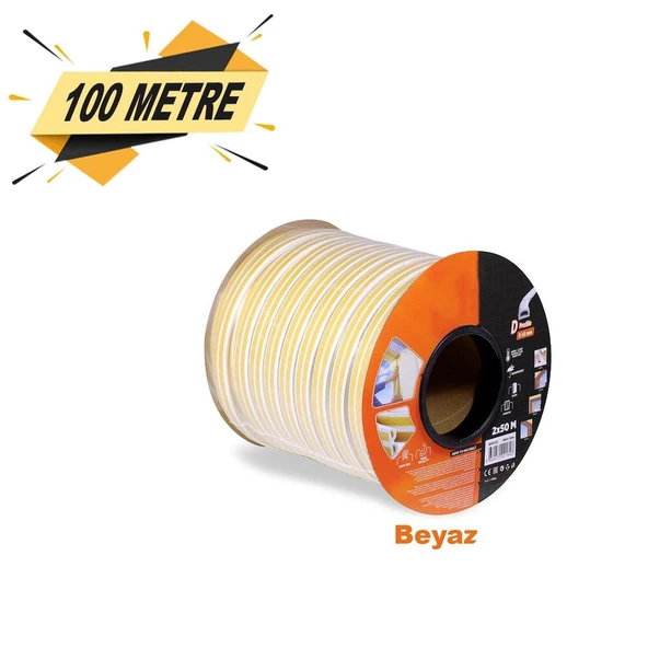 Kapı Pencere Bandı Fitili Yapışkanlı Soğuk İzolasyon 50x2=100 Mt - 2