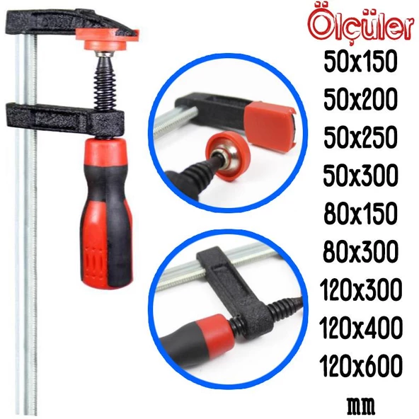 Topart Hafif Tip Güçlü Marangoz İşkence Sıkıştırma Kıskaç(1 Adet) - 2