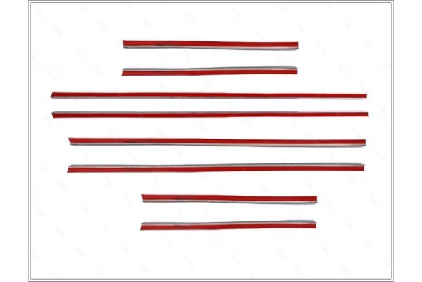 Mitsubishi Outlander Krom Cam Çıtası 8 prç. 2006-2012 P. Çelik - Resim 4