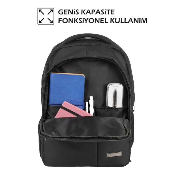 Vegmann VGM-030 Siyah 15,6 inç Notebook Laptop Çantası - 6