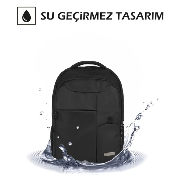 Vegmann VGM-030 Siyah 15,6 inç Notebook Laptop Çantası - 4