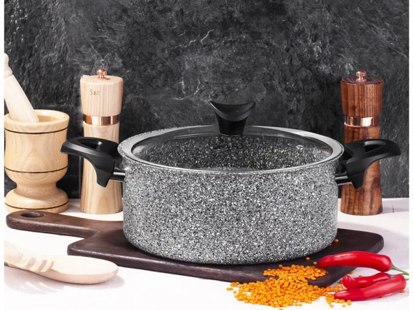 Taç Ultra Granit Derin Tencere 32cm - 6