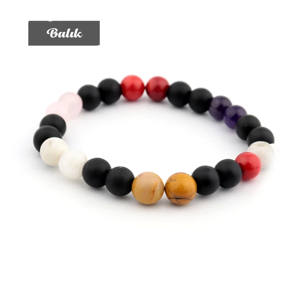 Hakiki Doğaltaş Bileklik Burç Bilekliği Burçlara Özel Unisex - 4