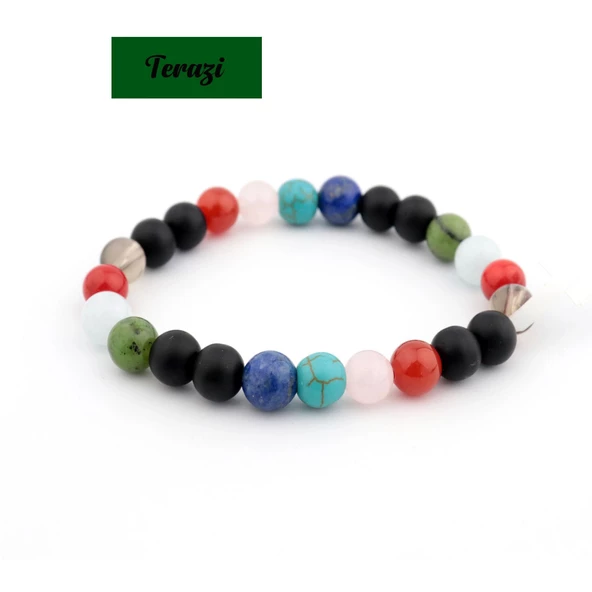 Hakiki Doğaltaş Bileklik Burç Bilekliği Burçlara Özel Unisex - 10