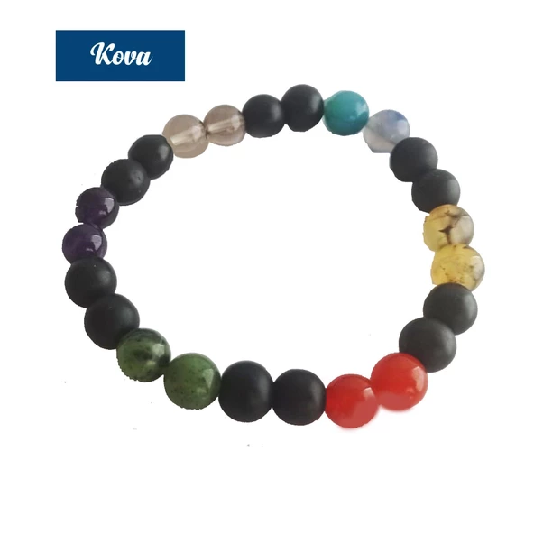 Hakiki Doğaltaş Bileklik Burç Bilekliği Burçlara Özel Unisex - 9