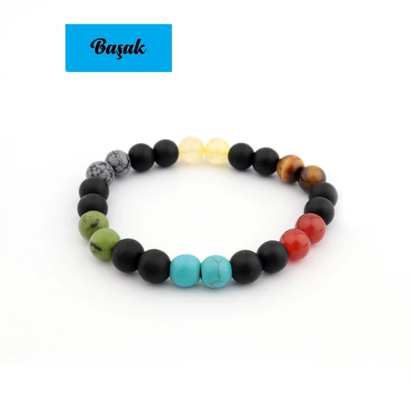 Hakiki Doğaltaş Bileklik Burç Bilekliği Burçlara Özel Unisex - 5