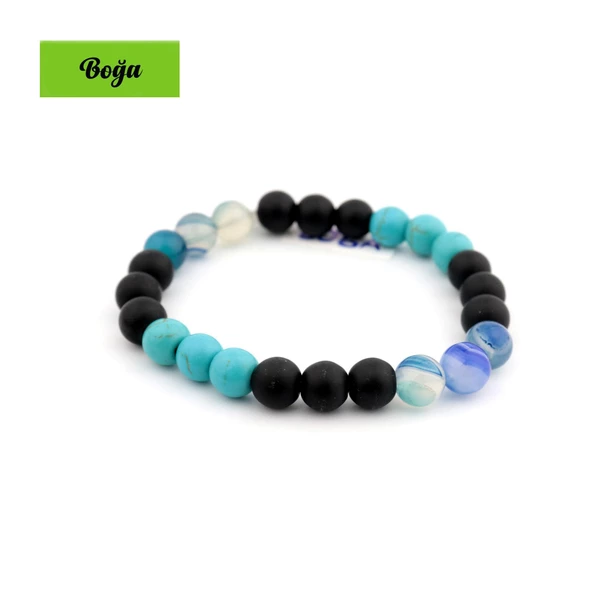 Hakiki Doğaltaş Bileklik Burç Bilekliği Burçlara Özel Unisex - 6