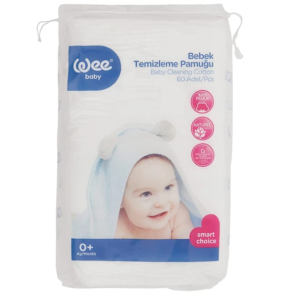 Wee Baby Bebek Temizleme Pamuğu 60’lı