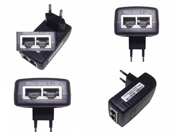 Bina Otomasyon Sistemleri İçin 24V 1A 24W POE Ethernet Adaptör RETRO