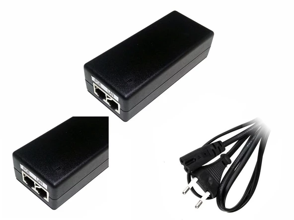 POS Cihazları İçin 48V 1A 48W POE Ethernet Adaptör RETRO
