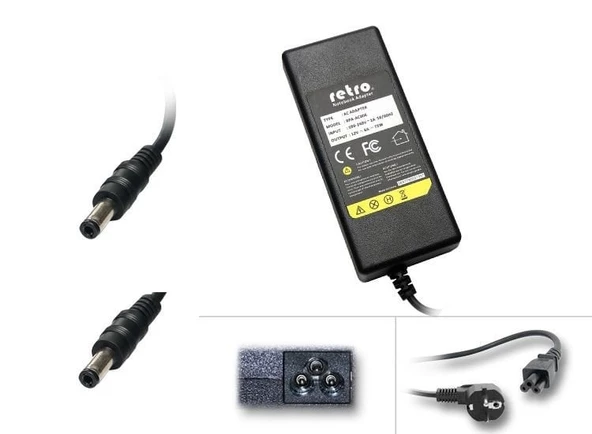 12V 6A Güvenlik Şerit LED Adaptör RETRO